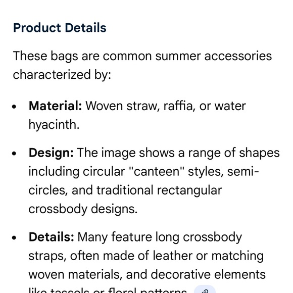 Circular Straw /Raffia Crossbody Bag with Pom Poms and Zipper Enclosure - Picture 9 of 9